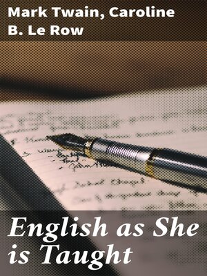 cover image of English as She is Taught